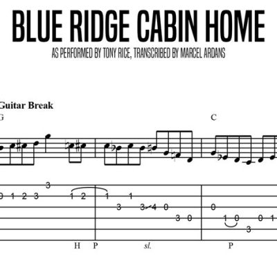 Blue Ridge Cabin Home -  Ta melodia łączy w sobie melancholijny nastrój z energicznym rytmem Bluegrassa.